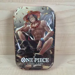 One Piece Tin Pack Set Vol. 2 Portgas D. Ace Tin FACTORY SEALED - Image 1