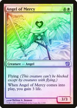 Angel of Mercy FOIL 9th Edition HEAVILY PLD White Uncommon MAGIC CARD ABUGames - Image 1