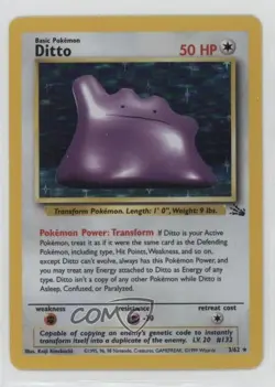 Ditto Holo Pokemon Fossil #3 1999 - Image 1