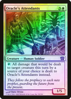 Oracle's Attendants FOIL 9th Edition NM White Rare MAGIC MTG CARD ABUGames - Image 1