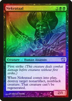 Nekrataal FOIL 9th Edition NM Black Uncommon MAGIC THE GATHERING CARD ABUGames - Image 1
