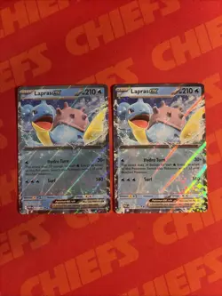 Pokemon TCG Lapras EX 027/088 210 HP Rare Holo Water Basic POR EN Card - Image 1