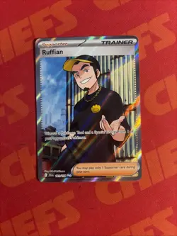 Pokemon TCG Ruffian Full Art Trainer Journey Together Ultra Rare Card 181/159 - Image 1