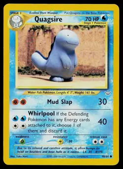 Pokemon Card Neo Revelation Quagsire 48/64 Common - Image 1