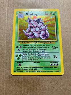 Nidoking 11/102 Base Set - Holo Pokemon Card - EX/NM - Image 2