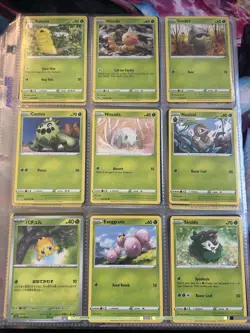 Pokemon Collection Binder 90 Lot Cards Assorted Eras Lot - Image 1