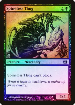 Spineless Thug FOIL 8th Edition NM Black Common MAGIC GATHERING CARD ABUGames - Image 1