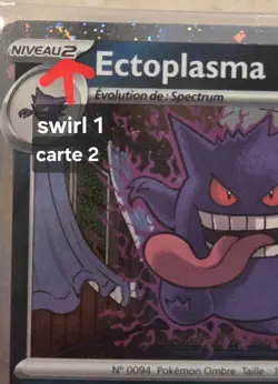 Ectoplasma 050/088 EB Games FRANCAIS SEALED Pokemon Promo Card Gengar 3 Swirls! - Image 2