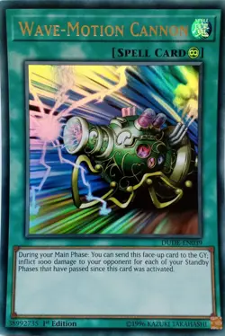 DUDE-EN039 WAVE-MOTION CANNON ULTRA RARE 1ST EDITION YuGiOh CARD - Image 1