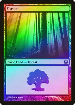 Forest (348) FOIL 9th Edition PLD Basic Land MAGIC GATHERING CARD ABUGames - Image 1