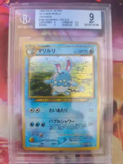Pokemon Karte Card azumarill Neo Genesis 2000 Holo japanese Beckett BGS 9 - Image 2