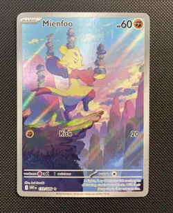 Mienfoo 133/086 WHT White Flare Illustration Rare Pokemon Card - Image 1