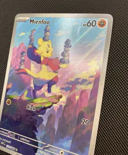 Mienfoo 133/086 WHT White Flare Illustration Rare Pokemon Card - Image 5
