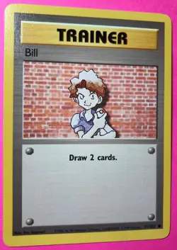 BILL - Base Set - 91/102 - Common Trainer - Pokemon Card - Unlimited - Image 1