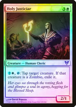 Holy Justiciar FOIL Avacyn Restored NM White Uncommon MAGIC MTG CARD ABUGames - Image 1