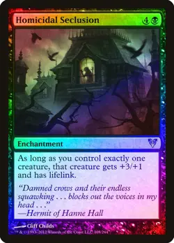 Homicidal Seclusion FOIL Avacyn Restored NM Black Uncommon MAGIC CARD ABUGames - Image 1