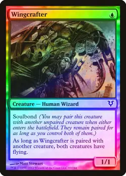 Wingcrafter FOIL Avacyn Restored NM Blue Common MAGIC GATHERING CARD ABUGames - Image 1