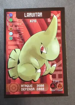LARVITAR - POKEMON TCG POKEDEX EDITION FOIL CARD - Image 1