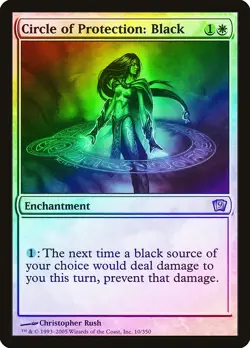Circle of Protection: Black FOIL 9th Edition PLD White Uncommon CARD ABUGames - Image 1
