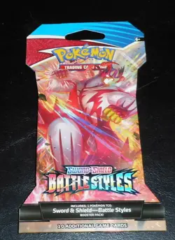 (P1) Pokemon Card Sword & Shield Battle Styles & Rebel Clash Booster Pack, 820650808197 - Image 1
