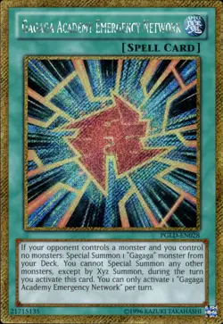 Gagaga Academy Emergency Network - Gold Secret Rare PGLD-EN028 - LP - YuGiOh - Image 1