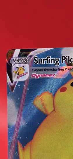 Pokemon Surfing Pikachu VMAX Ultra Rare Full Art Holo Celebrations 009/025 Card - Image 3
