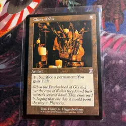 Mtg Claws of Gix MP Time Spiral Magic the Gathering Artifact Card Saga - Image 1