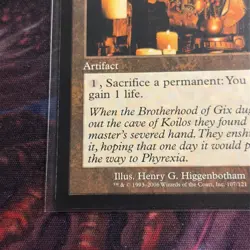 Mtg Claws of Gix MP Time Spiral Magic the Gathering Artifact Card Saga - Image 3