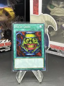 YGLD-ENB26 POT OF GREED COMMON 1ST EDITION YuGiOh CARD - Image 2
