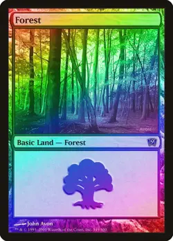 Forest (349) FOIL 9th Edition NM Basic Land MAGIC THE GATHERING CARD ABUGames - Image 1