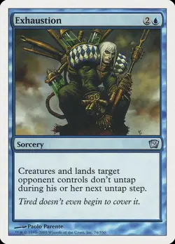 Exhaustion 9th Edition NM Blue Uncommon MAGIC THE GATHERING MTG CARD ABUGames - Image 1