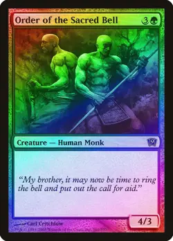 Order of the Sacred Bell FOIL 9th Edition NM Green Common MAGIC CARD ABUGames - Image 1