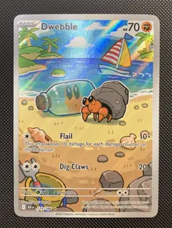 Dwebble 129/086 Black Bolt Illustration Rare Pokemon Card NM - Image 1