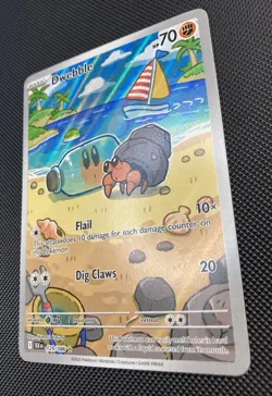 Dwebble 129/086 Black Bolt Illustration Rare Pokemon Card NM - Image 4