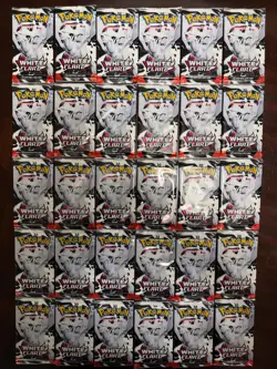 Lot of 30 White Flare Booster Pack Pokemon TCG FACTORY SEALED - Image 1