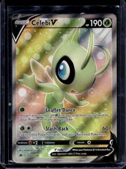 2021 Pokemon SWSH Chilling Reign Celebi V Ultra Rare #160/198 - Image 1