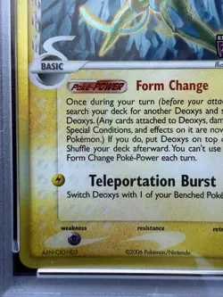 Pokemon Deoxys EX Holon Phantoms Reverse Holo Rare 6/110 Stamped PSA 9 - Image 5