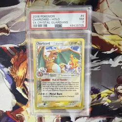 Pokemon TCG 2006 Charizard 4/100 EX Crystal Guardians Holo Rare PSA 7 - Image 1