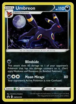 Pokemon Card - Umbreon Sword & Shield Promo SWSH129 Holo Promo - Image 1