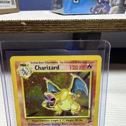 Pokemon Charizard 4/102 Base Set Holo Rare 120 HP English Card 1999 - Image 2