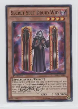 Secret Sect Druid Wid 1st Ed. YuGiOh Shadow Specters #SHSP-EN008 - Image 1