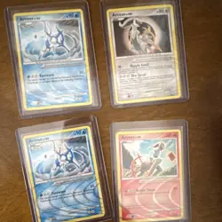 Pokemon Arceus Set Nintendo TCG 4 Cards Basic Regular English 2009 - Image 1