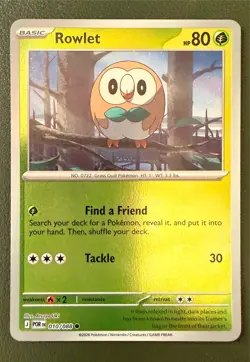 Pokemon TCG Rowlet 10/88 Perfect Order Reverse Holo NM - Image 1