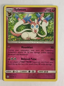 Pokemon TCG Cosmic Eclipse Sylveon 155/236Near Mint - Image 1