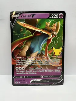 Pokemon TCG Celebrations Zacian V 16/25 ULTRA RARE NM - Image 1