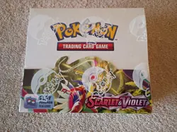 Minty Factory Sealed Pokemon Scarlet And Violet Booster Box W/ Acrylic Case - Image 2