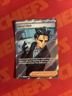 Pokemon TCG Trainer Larry's Skill 139/131 Ultra Rare Holo Prismatic Evolutions - Image 1