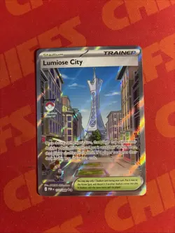 Pokemon TCG Lumiose City 111/088 Full Art Trainer Stadium Holo NM/MINT 🔥 - Image 1