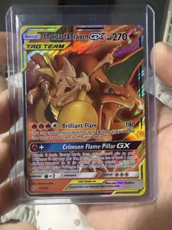 Pokemon TCG Charizard & Braixen GX #22/236 Cosmic Eclipse - Image 1