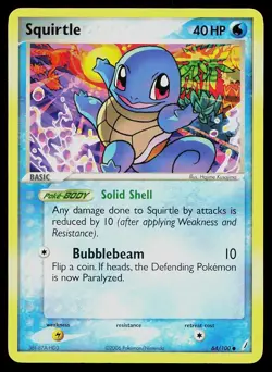 Pokemon Card Crystal Guardians Squirtle 64/100 Common - Image 1